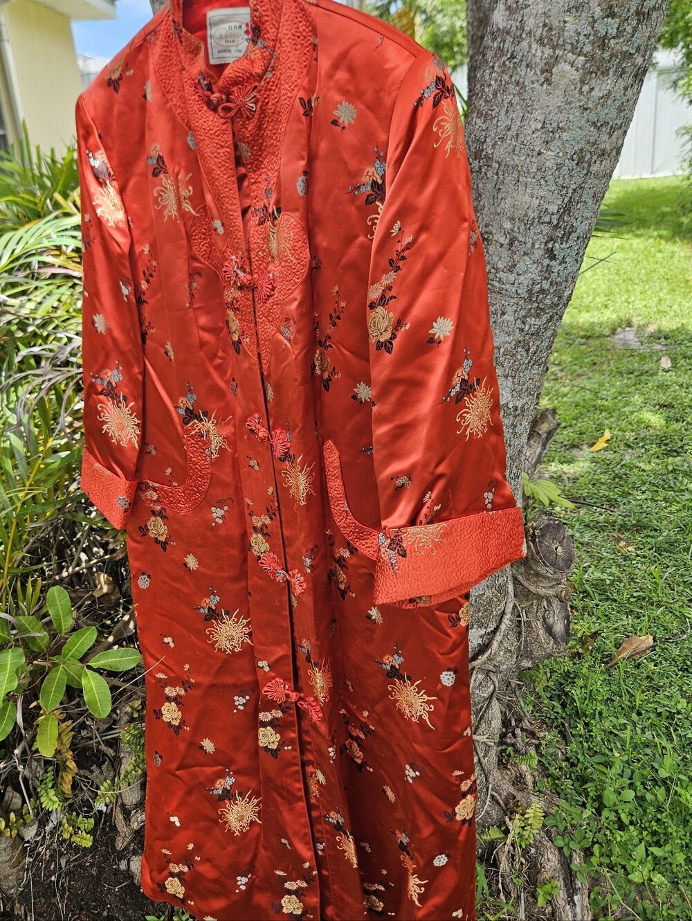 Red Kimono, Peony Kimono, Size 42, Size Usa Is 16-18, Plus Size Kimono